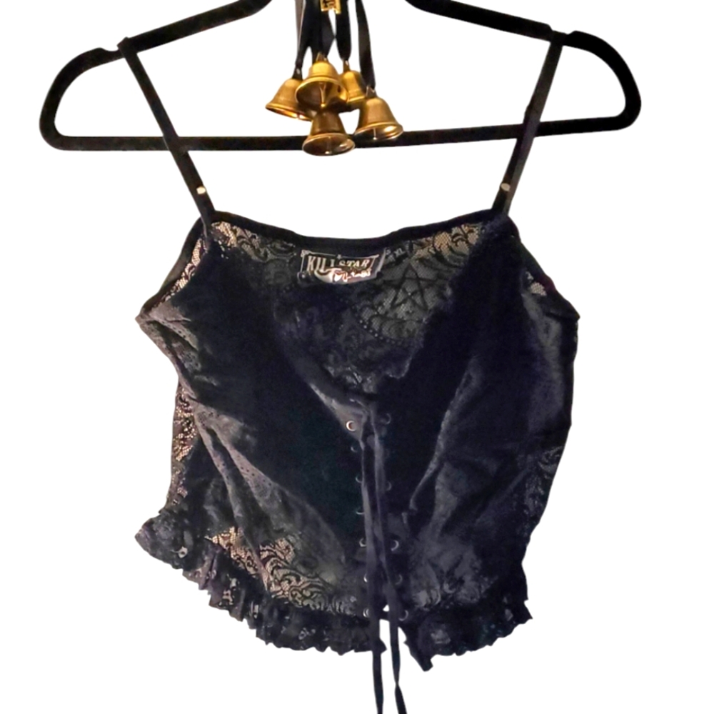 Killstar Lace Crop Top Size XL